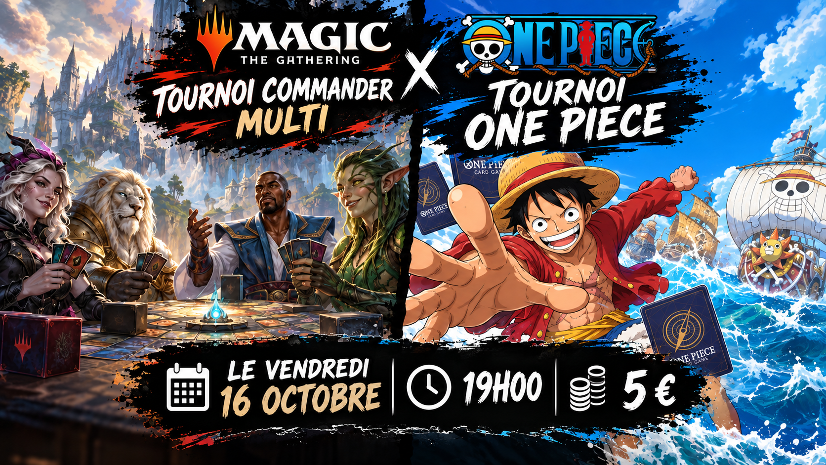 Affiche du draft Magic à La Règle du jeu