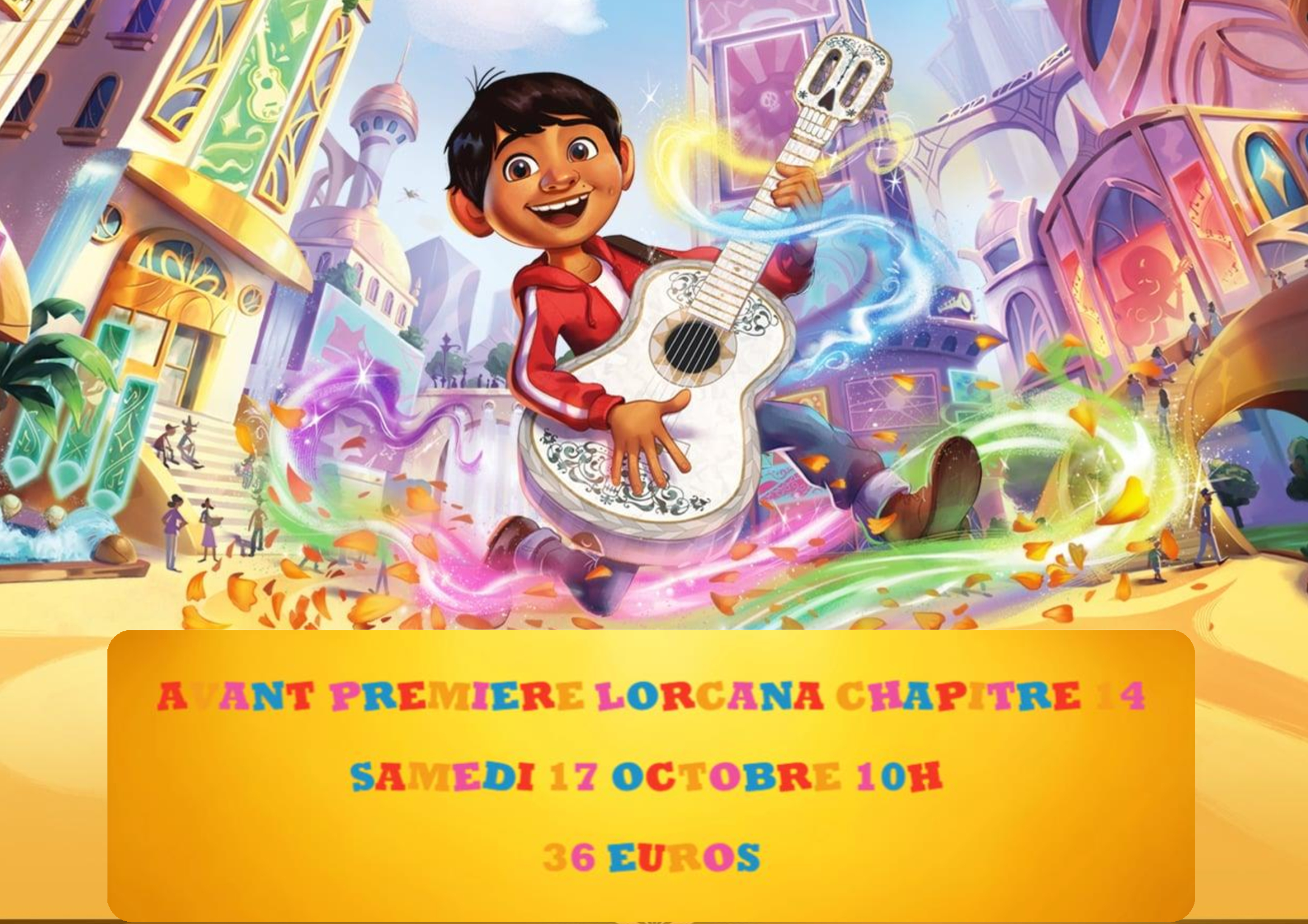 Affiche du tournoi Lorcana à La Règle du jeu, Vienne