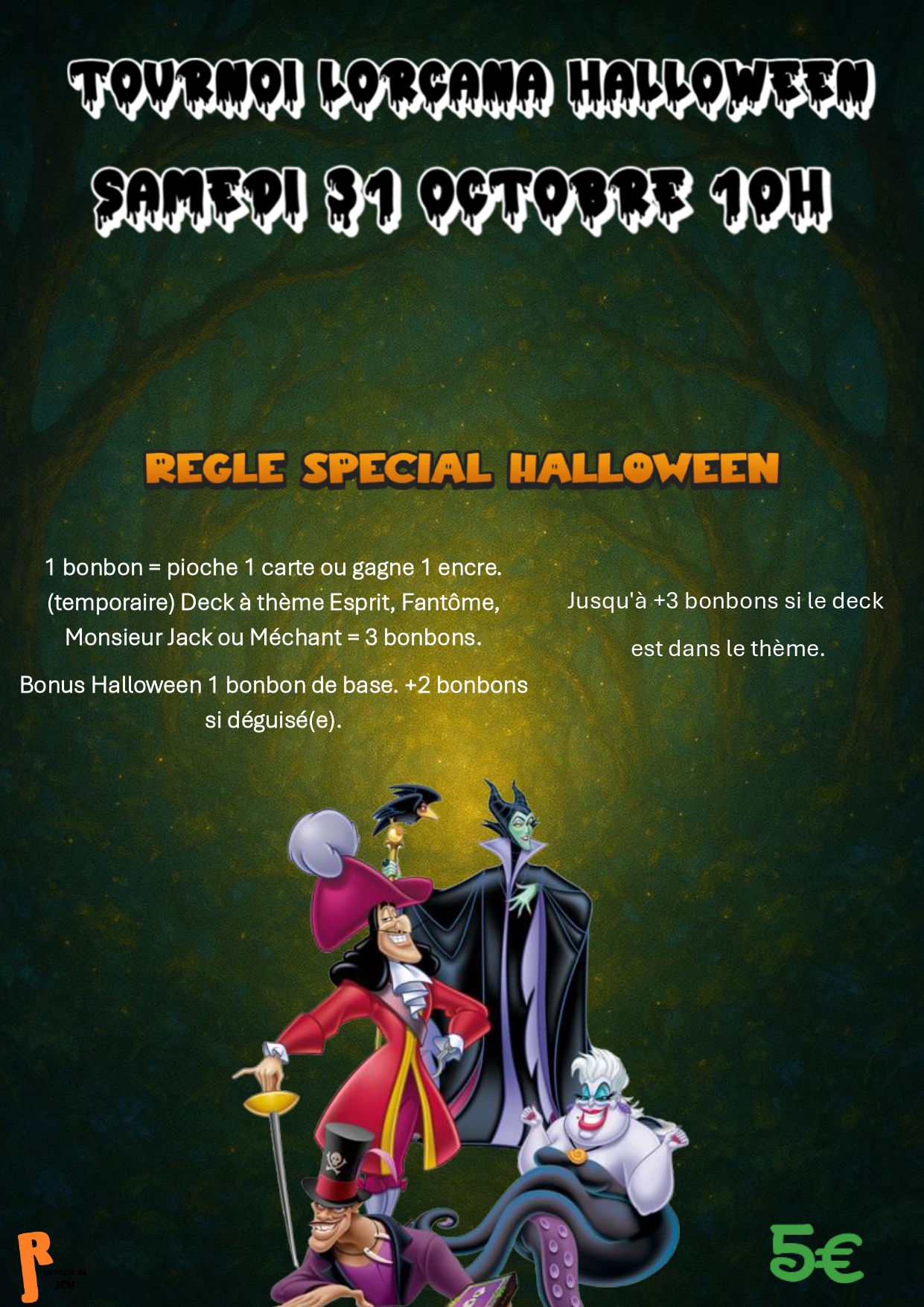 Affiche du tournoi Pokémon à La Règle du jeu